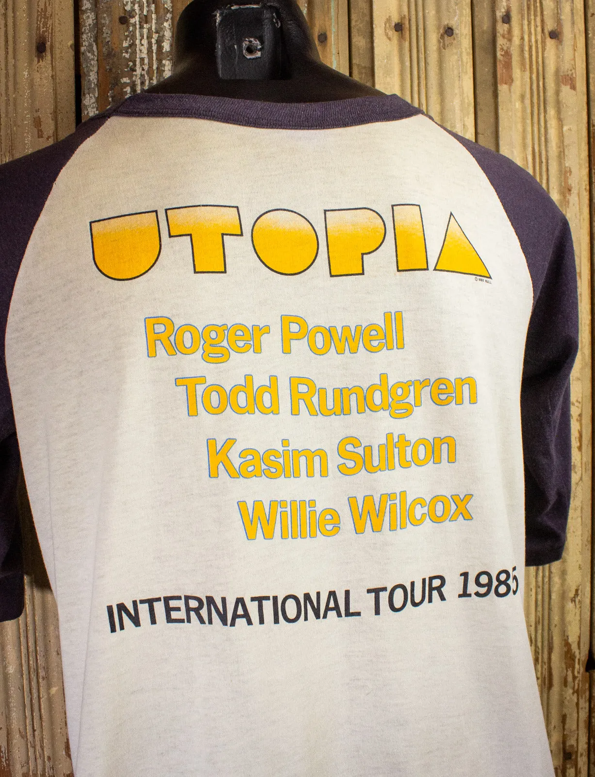 Vintage Utopia POV Raglan Concert T Shirt 1985 Medium