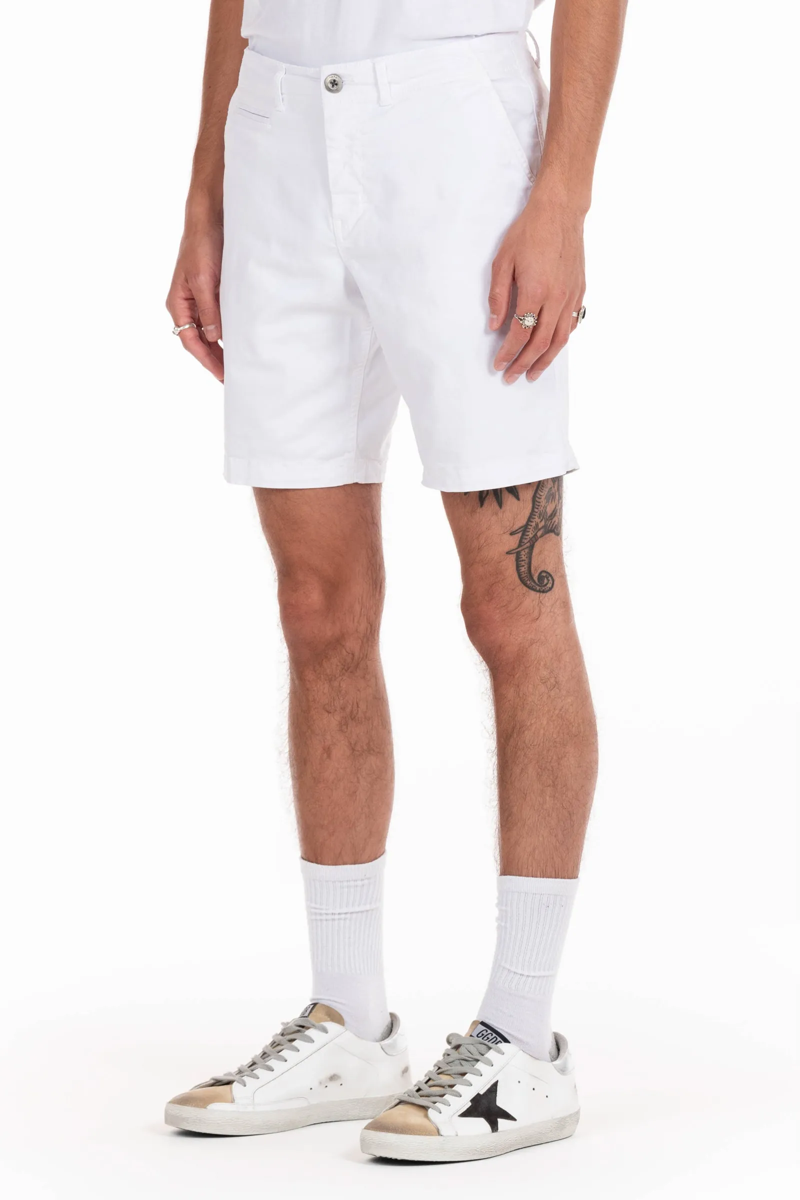 Walden 9" Chino Short - White