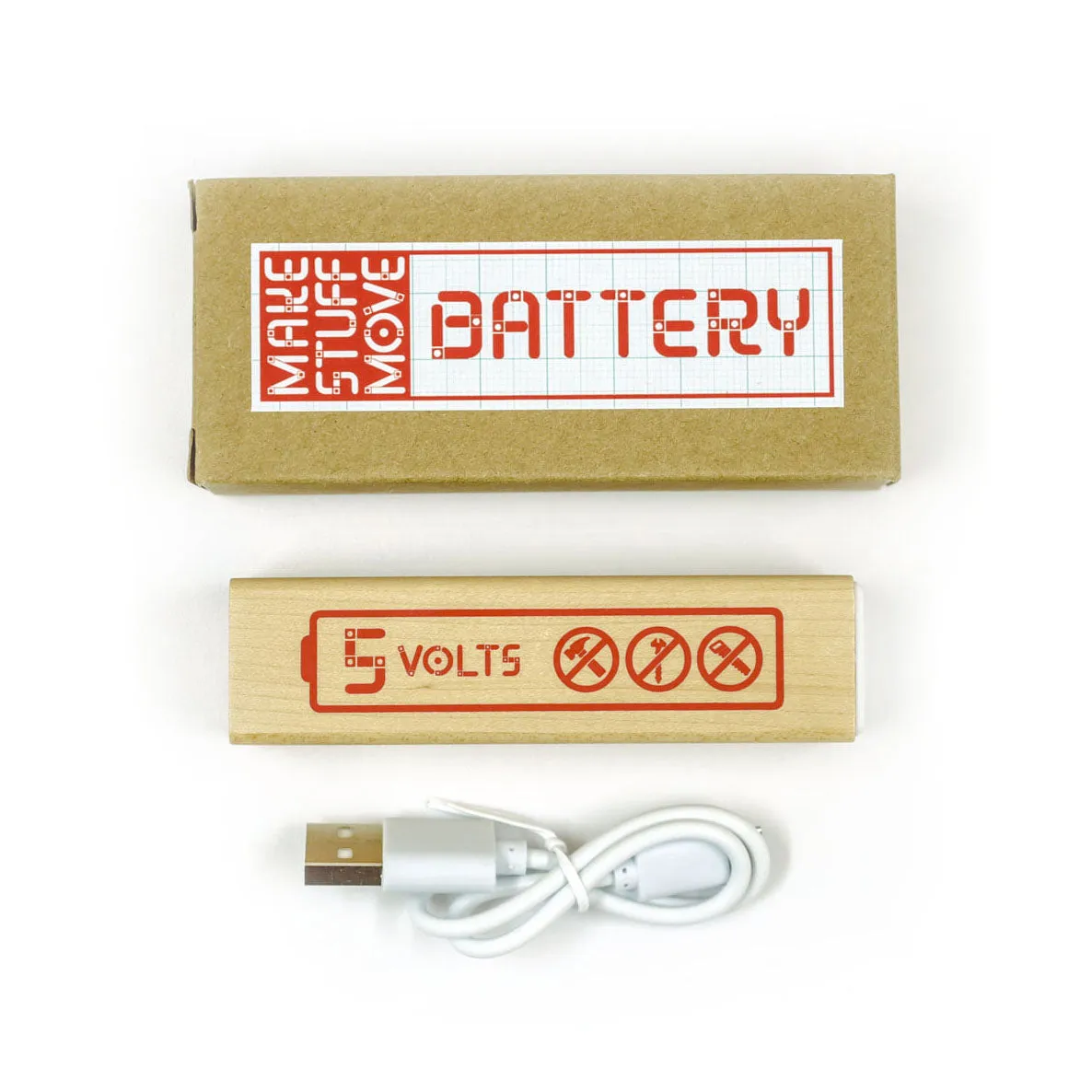 Wooden USB Power Bank - 2200mAh