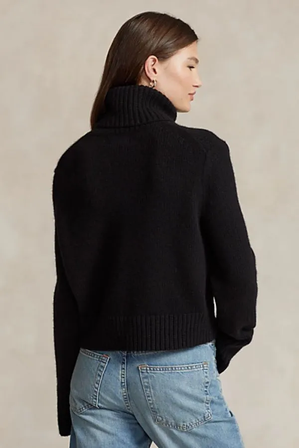 Wool-Cashmere Turtleneck Sweater